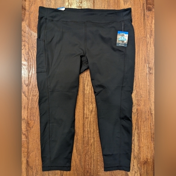 COLUMBIA performance Woman's black active Leggings, Size 2x or 3x, - Picture 5 of 13